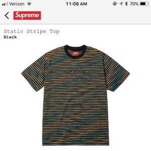 Supreme Static Stripe Top
